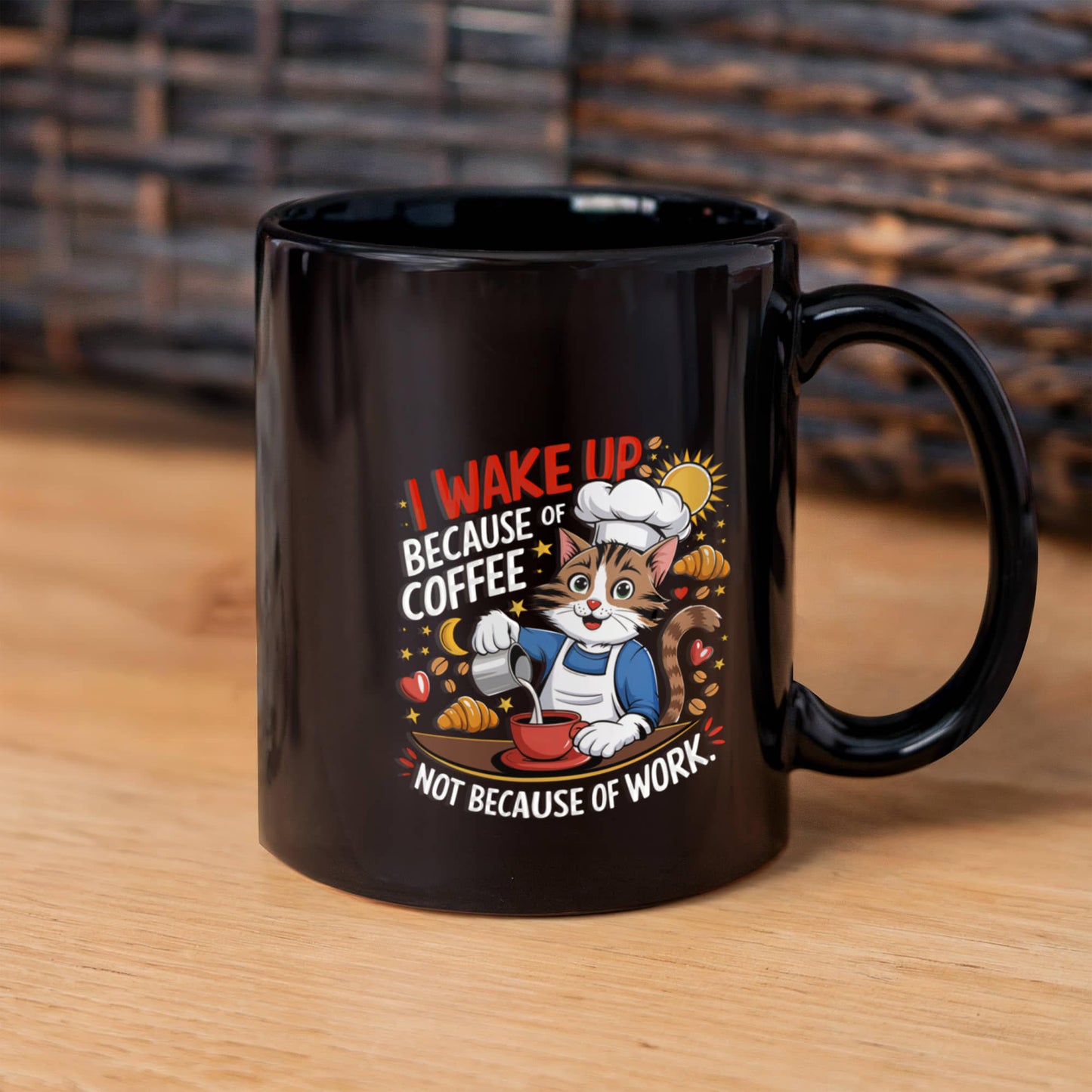 Barista Cat Coffee Mug