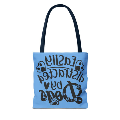 Dog Lover Tote Bag - Easily Distracted by Dogs