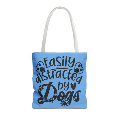 Dog Lover Tote Bag - Easily Distracted by Dogs