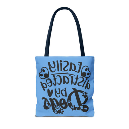 Dog Lover Tote Bag - Easily Distracted by Dogs