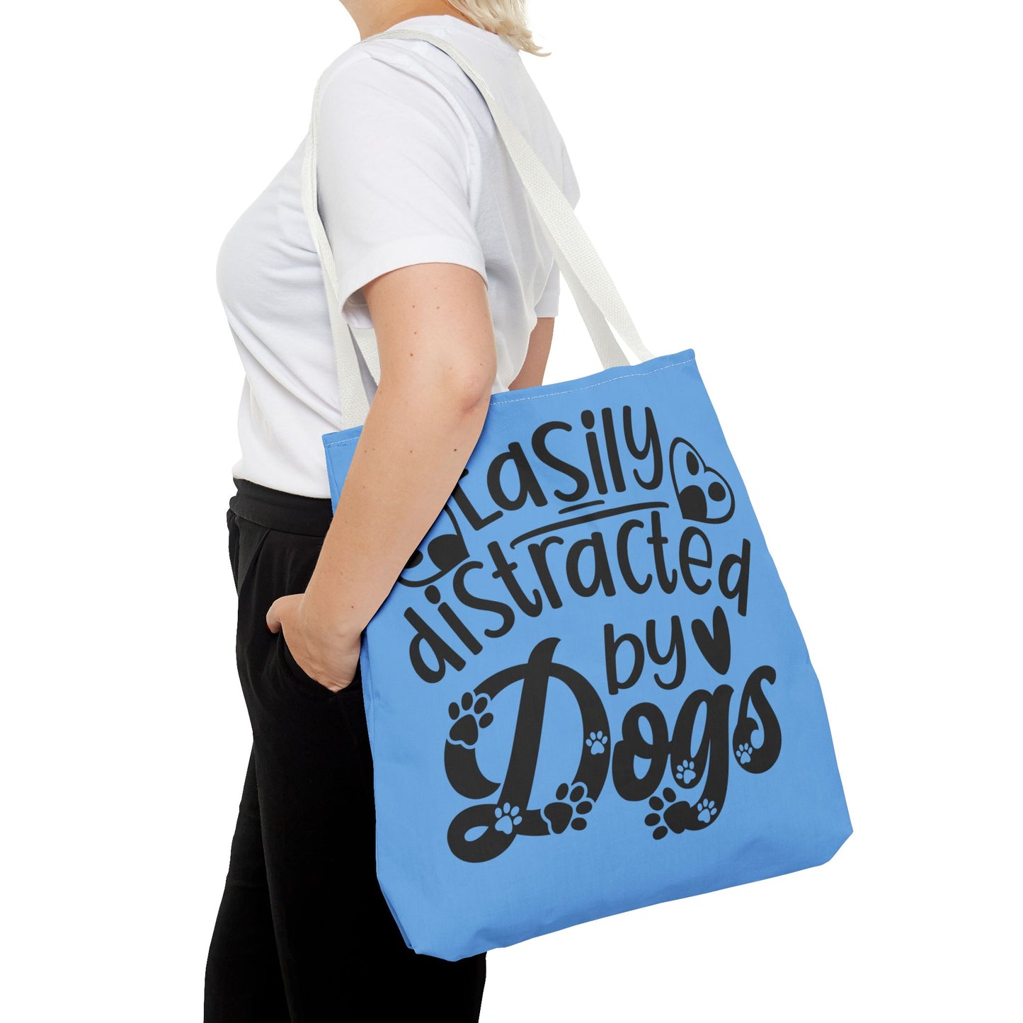 Dog Lover Tote Bag - Easily Distracted by Dogs