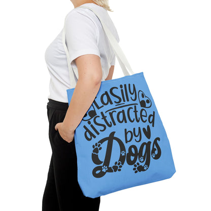 Dog Lover Tote Bag - Easily Distracted by Dogs