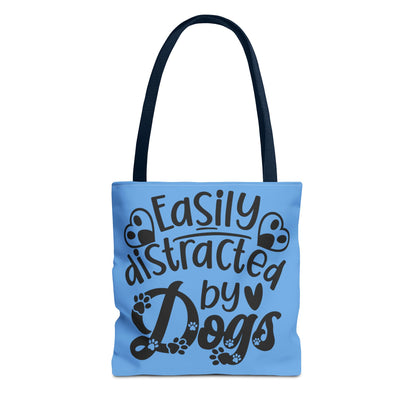 Dog Lover Tote Bag - Easily Distracted by Dogs