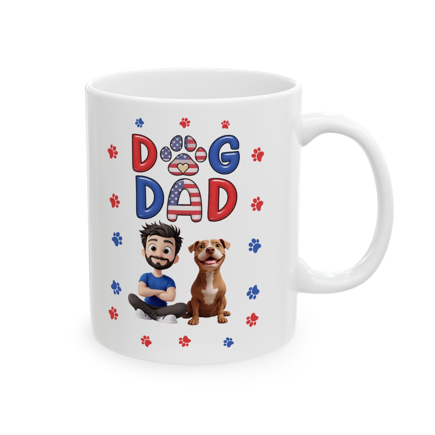Dad Squad Ceramic Mug | Cute Patriotic Father's Day Gift (11oz/15oz)