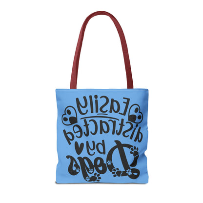 Dog Lover Tote Bag - Easily Distracted by Dogs