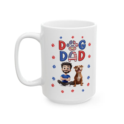 Dad Squad Ceramic Mug | Cute Patriotic Father's Day Gift (11oz/15oz)
