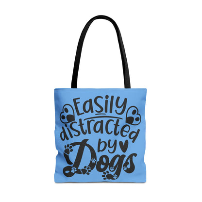 Dog Lover Tote Bag - Easily Distracted by Dogs