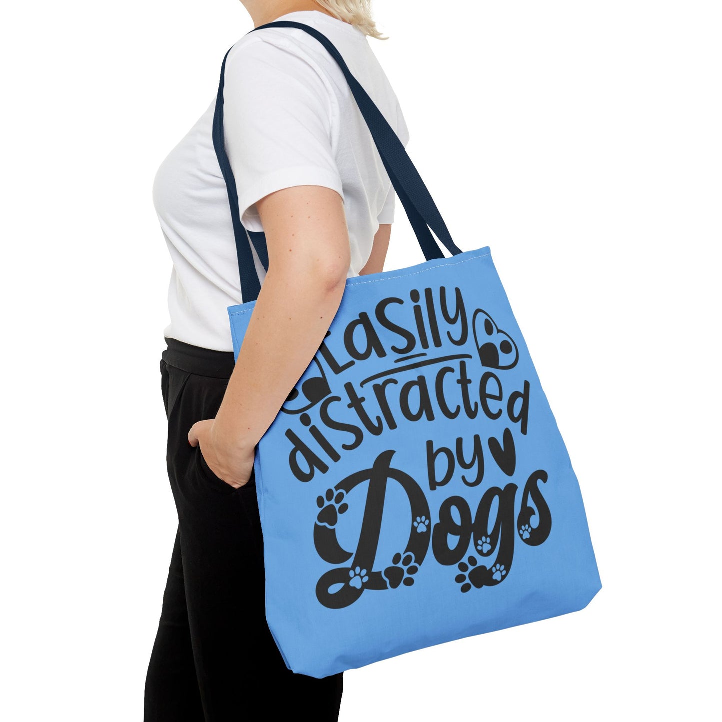 Dog Lover Tote Bag - Easily Distracted by Dogs