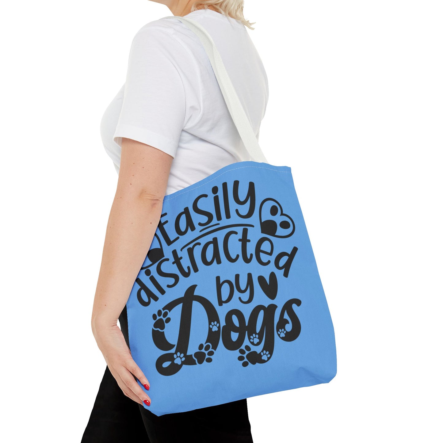 Dog Lover Tote Bag - Easily Distracted by Dogs