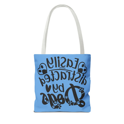 Dog Lover Tote Bag - Easily Distracted by Dogs
