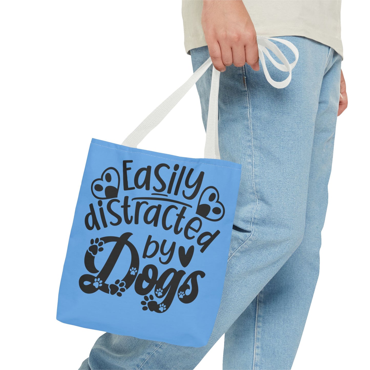 Dog Lover Tote Bag - Easily Distracted by Dogs