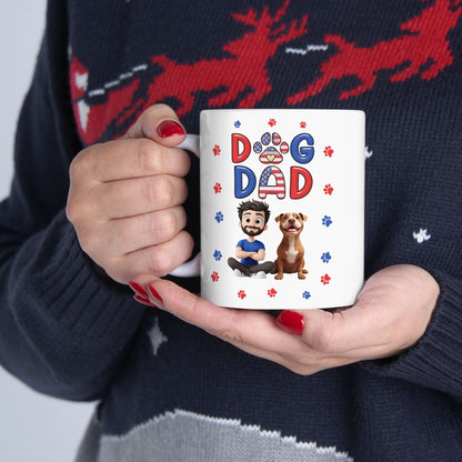 Dad Squad Ceramic Mug | Cute Patriotic Father's Day Gift (11oz/15oz)