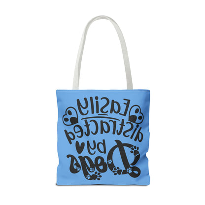Dog Lover Tote Bag - Easily Distracted by Dogs