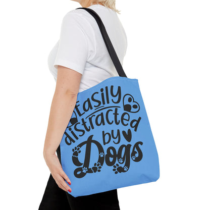 Dog Lover Tote Bag - Easily Distracted by Dogs