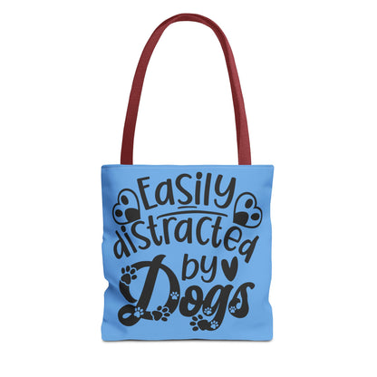 Dog Lover Tote Bag - Easily Distracted by Dogs