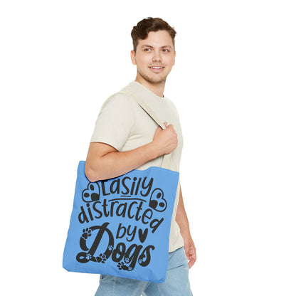 Dog Lover Tote Bag - Easily Distracted by Dogs