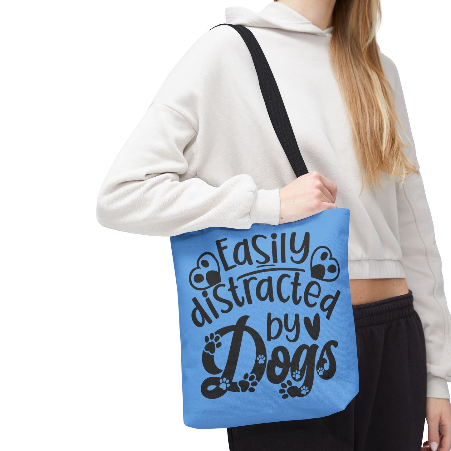 Dog Lover Tote Bag - Easily Distracted by Dogs