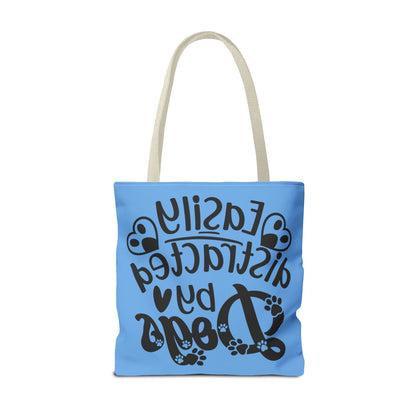 Dog Lover Tote Bag - Easily Distracted by Dogs