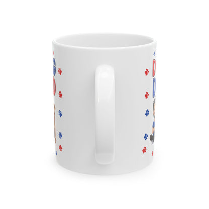 Dad Squad Ceramic Mug | Cute Patriotic Father's Day Gift (11oz/15oz)