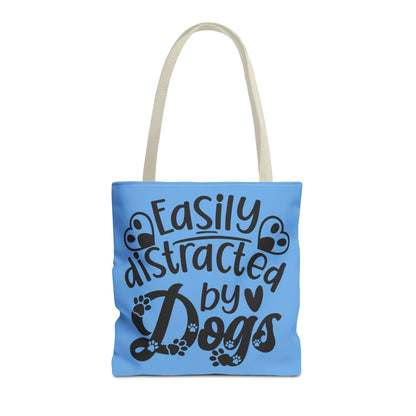 Dog Lover Tote Bag - Easily Distracted by Dogs