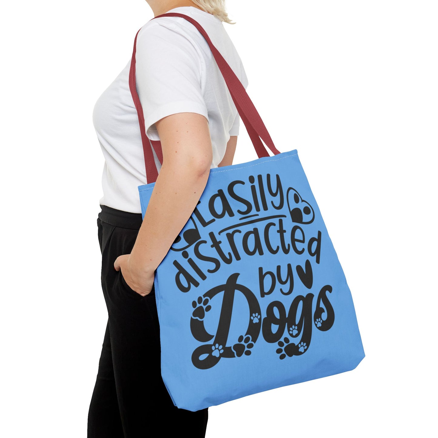 Dog Lover Tote Bag - Easily Distracted by Dogs