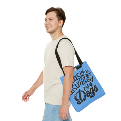 Dog Lover Tote Bag - Easily Distracted by Dogs