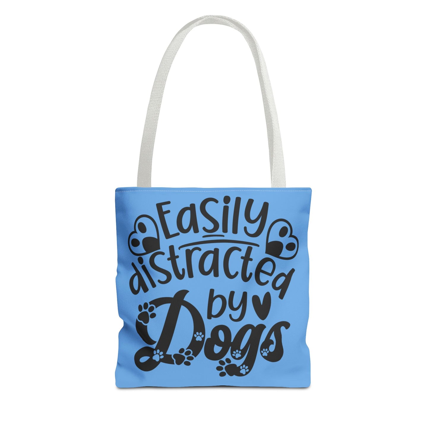 Dog Lover Tote Bag - Easily Distracted by Dogs