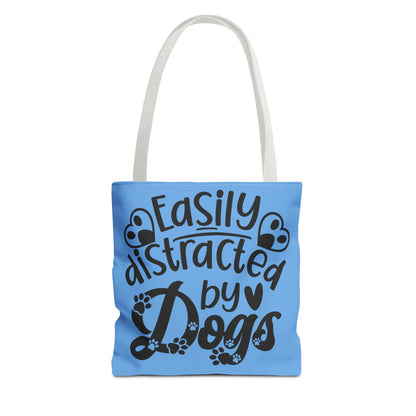 Dog Lover Tote Bag - Easily Distracted by Dogs
