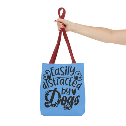 Dog Lover Tote Bag - Easily Distracted by Dogs