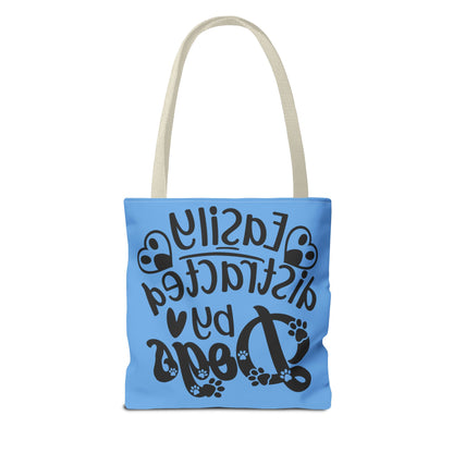 Dog Lover Tote Bag - Easily Distracted by Dogs