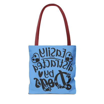 Dog Lover Tote Bag - Easily Distracted by Dogs