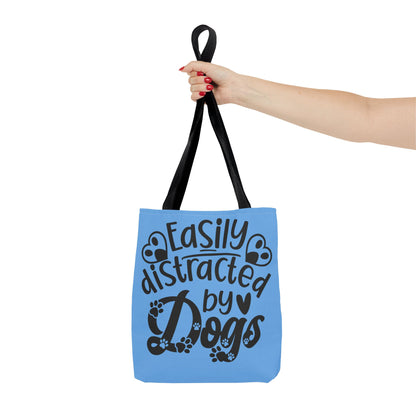 Dog Lover Tote Bag - Easily Distracted by Dogs