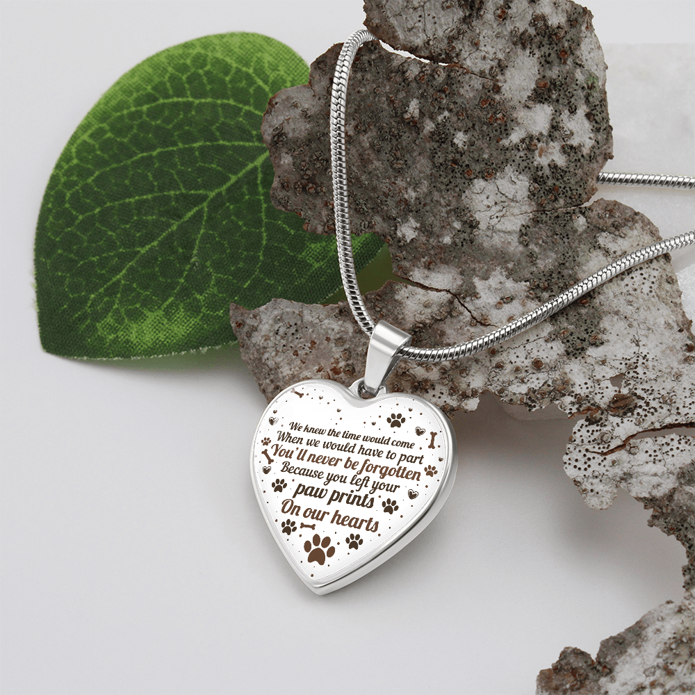 You'll Never Be Forgotten Heart Necklace