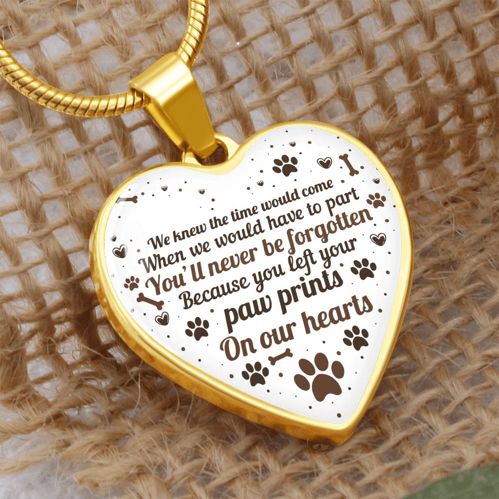 You'll Never Be Forgotten Heart Necklace