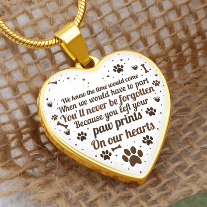 You'll Never Be Forgotten Heart Necklace