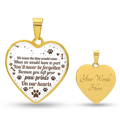 You'll Never Be Forgotten Heart Necklace