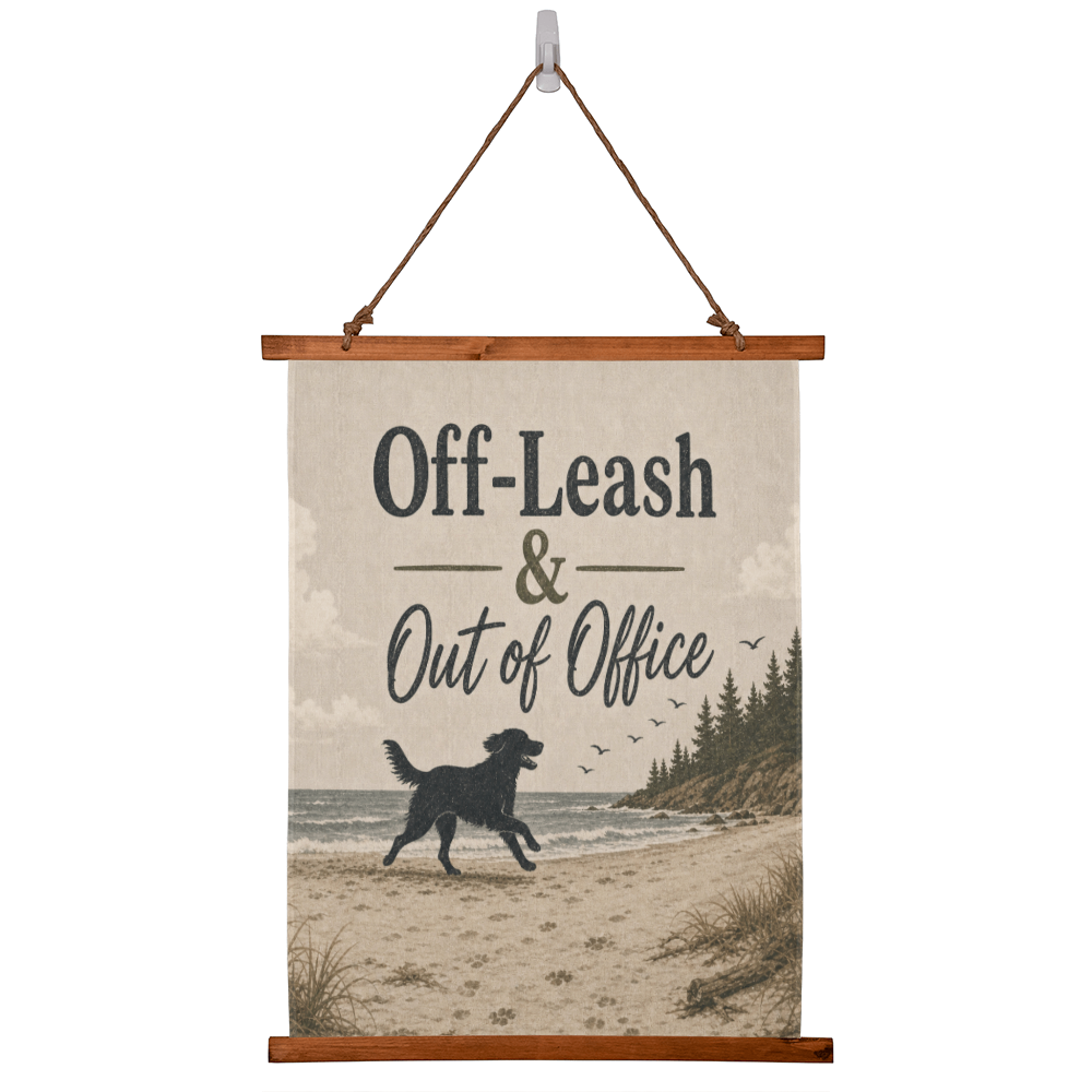"Off-Leash & Out of Office" Wall Tapestry