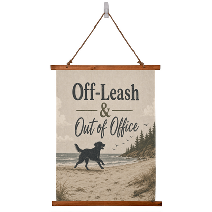 "Off-Leash & Out of Office" Wall Tapestry