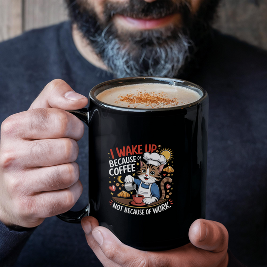 Barista Cat Coffee Mug