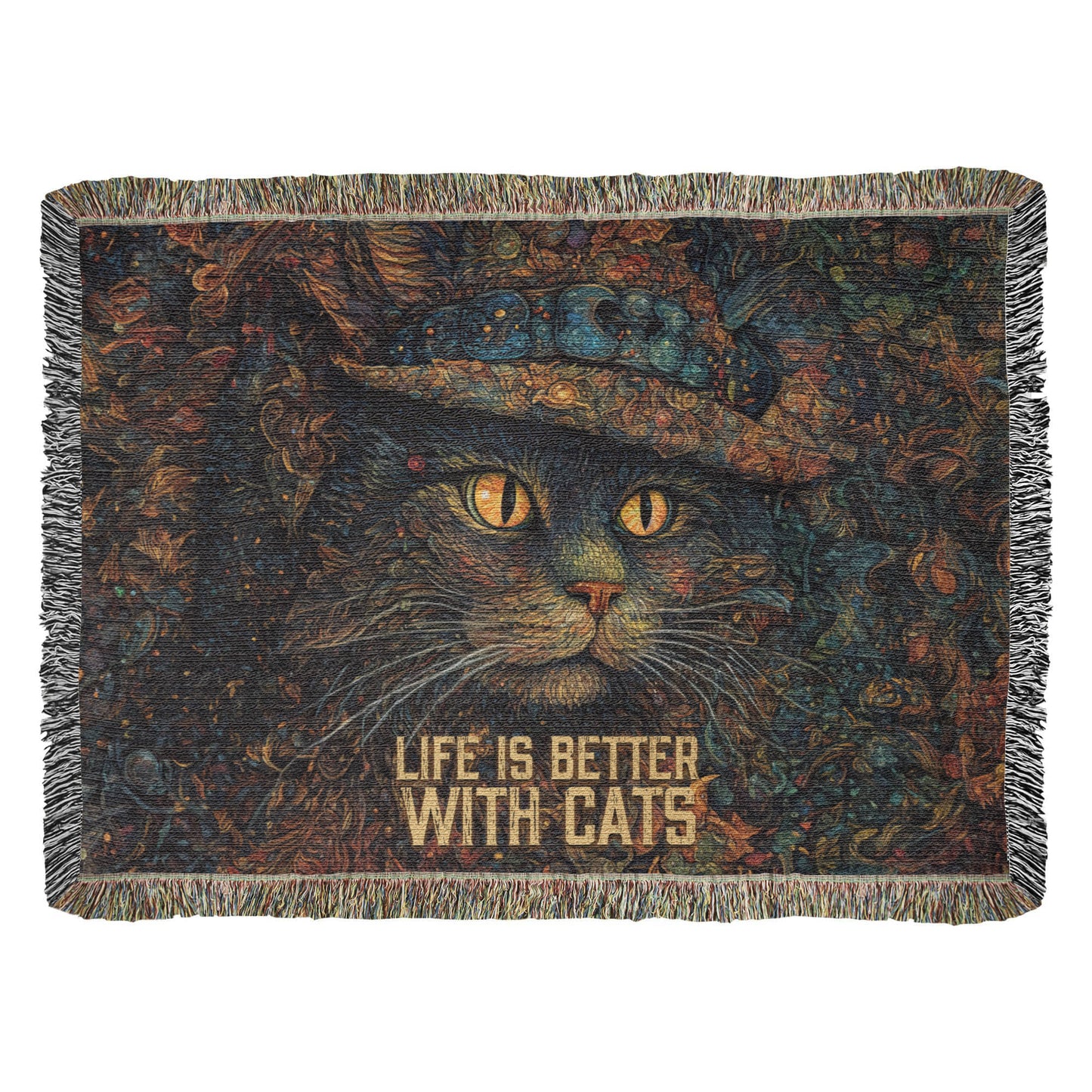 Life is Better With Cats Heirloom Blanket